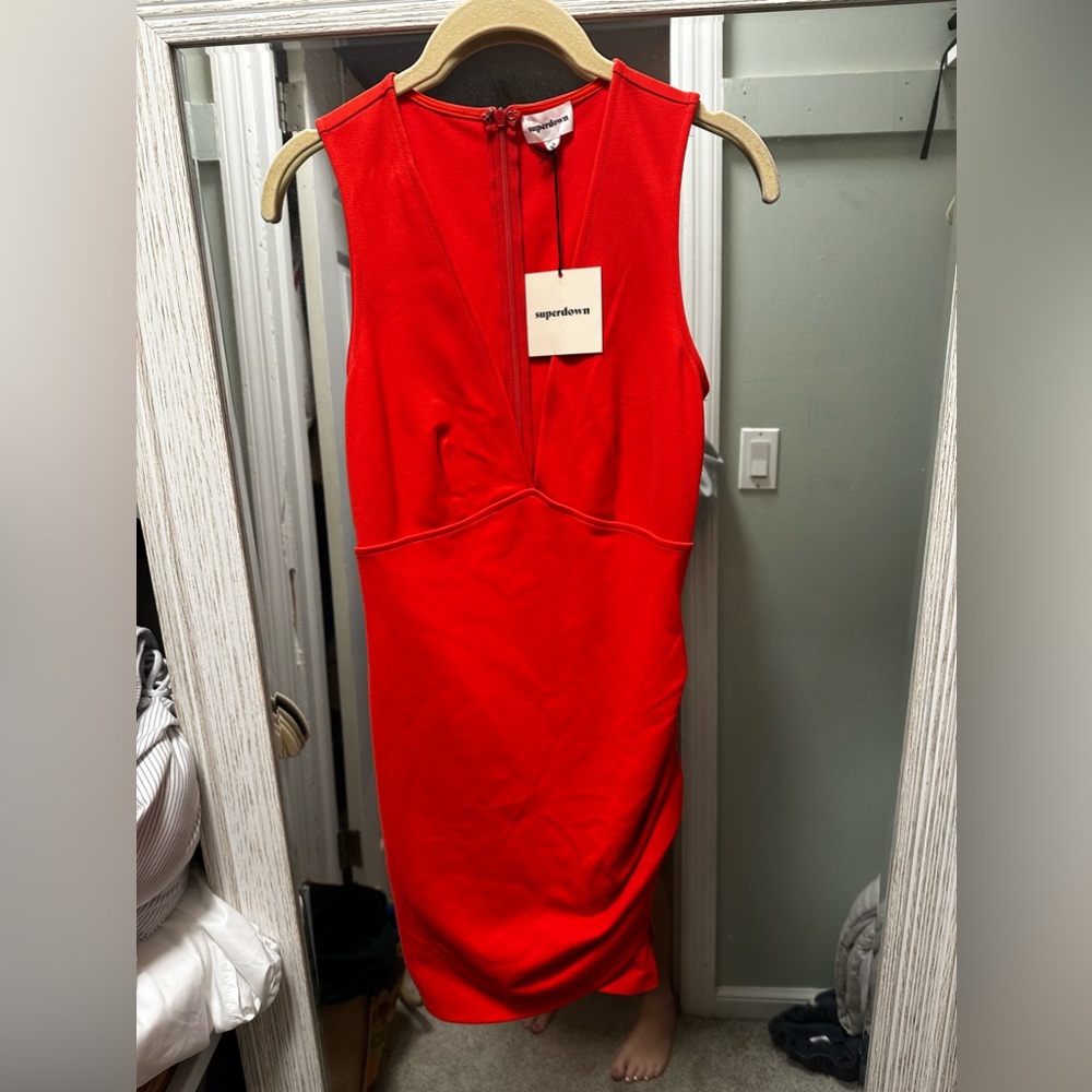 Superdown Revolve Red Mini Bodycon Dress - Picture 4 of 10